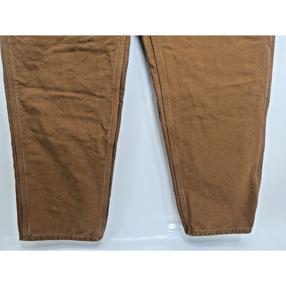Carhartt Men's B111 Double Knee Flannel lined Carpenter Pants - 36 x 32 Brown - Picture 3 of 16